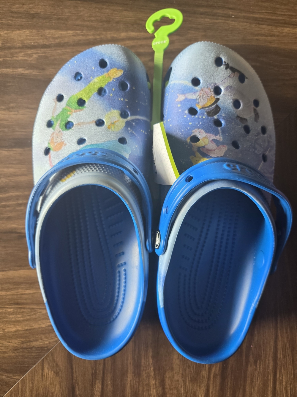 Disney Parks 100 Years Peter Pan Wendy Adult Clogs Crocs Size M8/W10 new